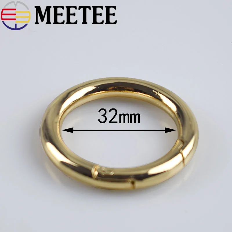 5 шт. Meetee 32 мм металлический пружинный уплотнительное кольцо зажим Пряжка сумка