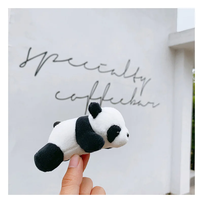 

12CM Panda Plush Stuffed Toy Cute Adorable Plush Toys Dolls Gift for Birthday Christmas Party Anniversary Small Pendant Brooch