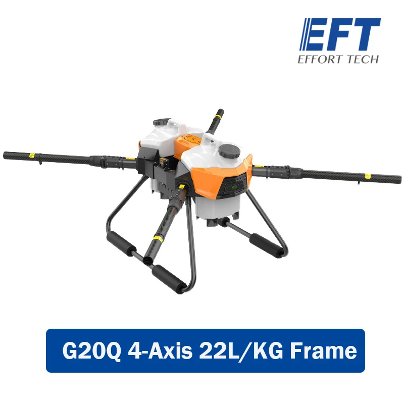 

NEW EFT G20Q Four-axis 22L/KG Agricultural Spray Drone Frame G20Q Wheelbase Folding Frame Dual 10L Water Tank UAV