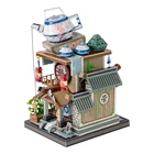 Художественная модель MU 3D металлическая головоломка искусство Тур Китай Чайный домик модель здания Сделай Сам 3D лазерная резка сборка Пазлы игрушки подарок для детей