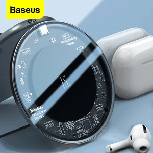 baseus qi wireless charger for airpods iphone 12 11 pro xs max 15w fast wireless charging pad for samsung s10 huawei xiaomi free global shipping
