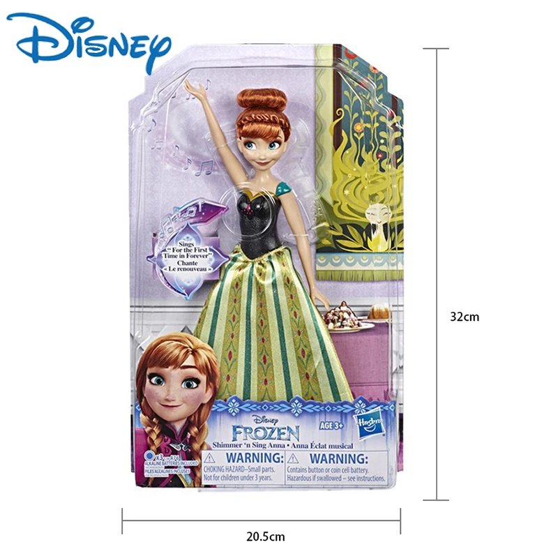 Оригинальная Музыкальная кукла Disney Холодное сердце 2 пение принцессы Эльзы Анны