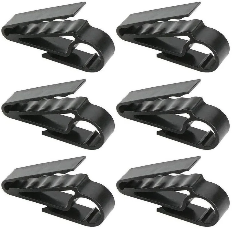

Pack of 6 Cigar Holder Cigar Clip Cigar Minder for Golfers (Black6)
