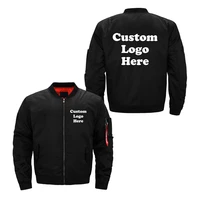 custom logo autumn winter men jacket zipper coat thicken jacket unisex outerwear