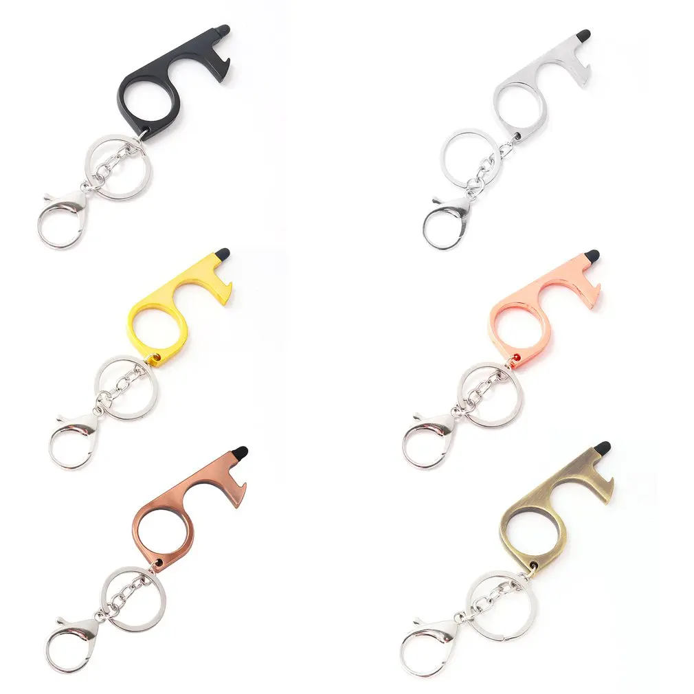 

No-Touch Door Opener Multifunction Elevator Button Contactless Bottle Opener Door Opener Key Beer Trigger