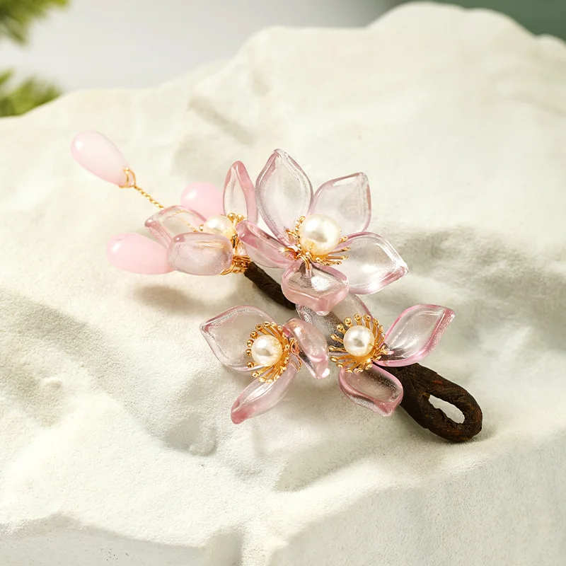 Vintage Chinese Style Hairpin Handmade Crystal Hair Pin Gorgeous Women Headpeice Bride Wedding Hair Jewelry Accessories VL