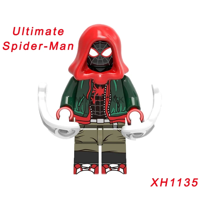 xh1135 Single Sale Avengers 4 End Game Space Suit With Micro Figures Tony Stark Thor Hawkeye For Children Toys Building Blocks - Цвет: xh1135