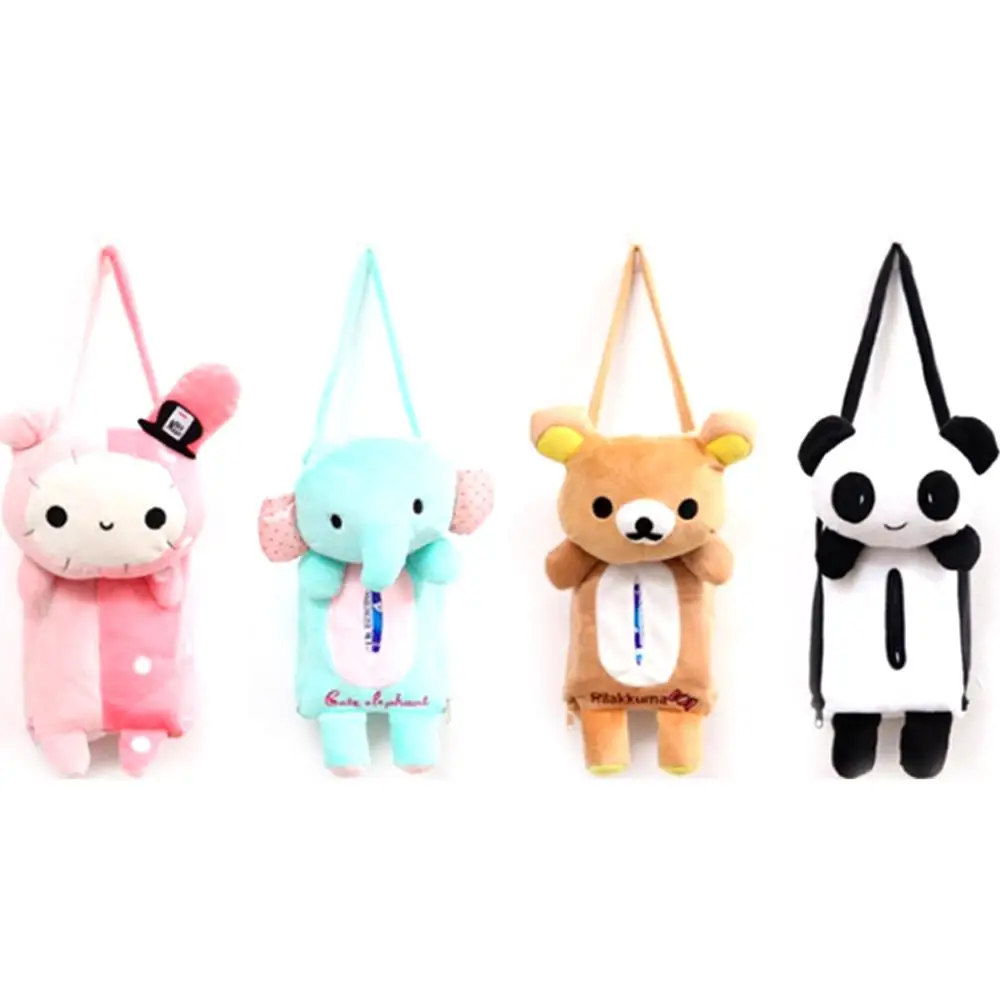 Креативный дизайн милая коробка для салфеток с животными держатель на молнии