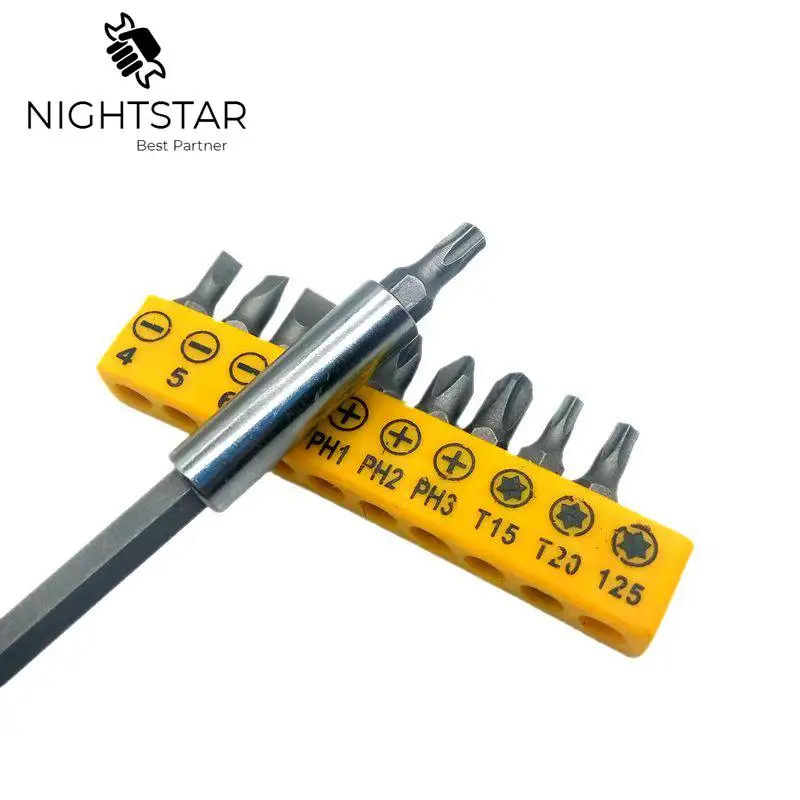10 шт. комбинированный набор отверток Phillips шлицевая отвертка Набор 1/4 дюйма