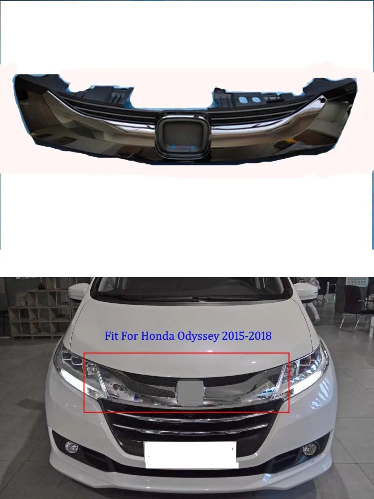 

Black Front Center Grille Grill Trims Fits For Honda Odyssey 2015-2018