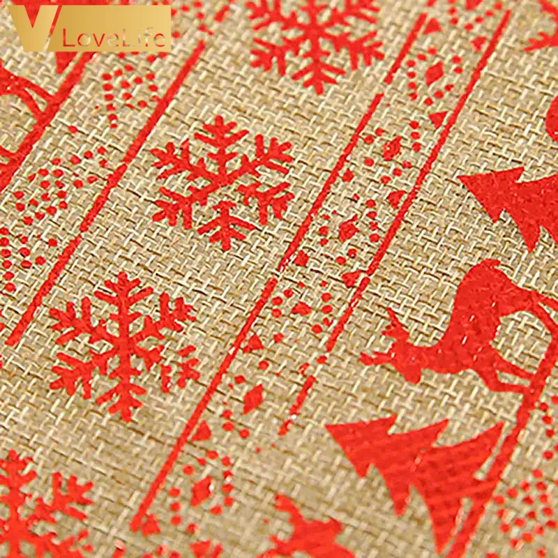 Christmas table flag embroidered cloth art snowflake tablecloth decoration party | Дом и сад