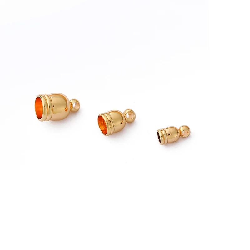 

4Pcs 18K Gold Plated Copper Tassel Caps Beads Cap End Cap For Jewelry Making Findings DIY Handmade Accessories Supplies