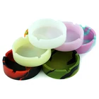 Силиконовая пепельница для табака, разноцветные аксессуары для курения легко чистить