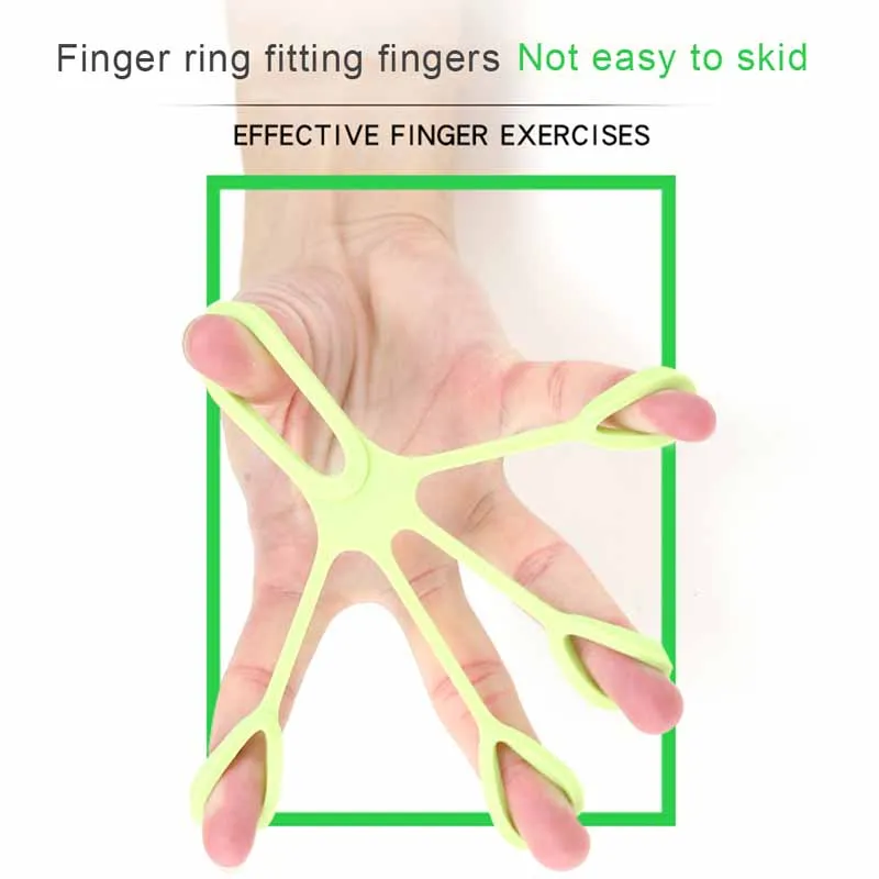 Silicone Hand Puller Finger Resistance Bands Rehabilitation Trainer Expander Grip Pull | Спорт и развлечения