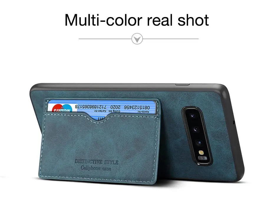 Винтажный держатель для карт, чехол для телефона samsung Note 9 Note 10 pro, подставка-книжка, PU кожаный чехол для samsung S10 E Plus