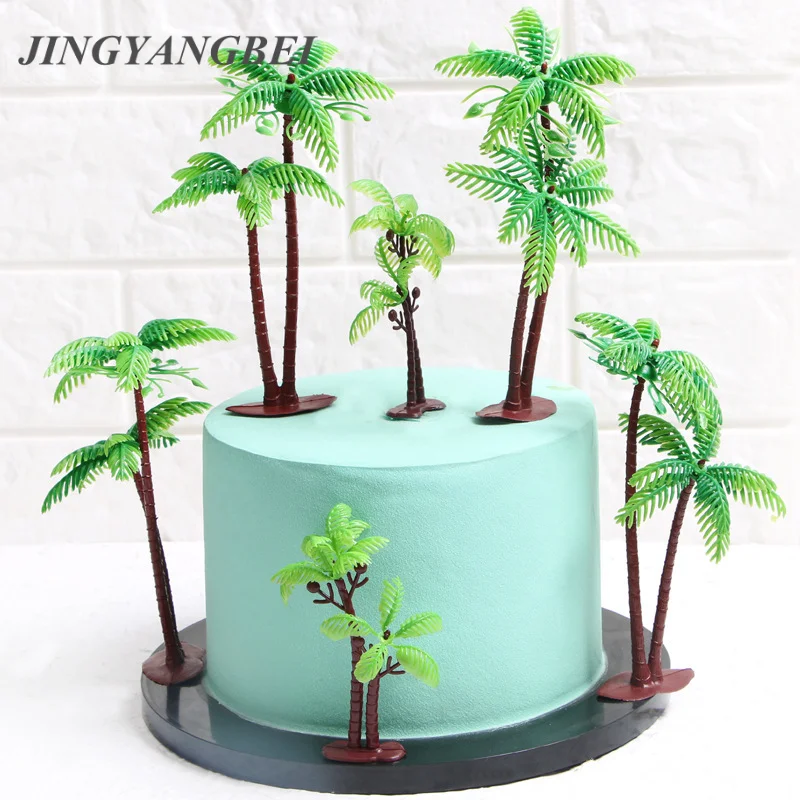 

Мини кокосовое искусственное растение, пластиковое искусственное Рождественское дерево, аквариум, ландшафтные растения, домашнее украшен...