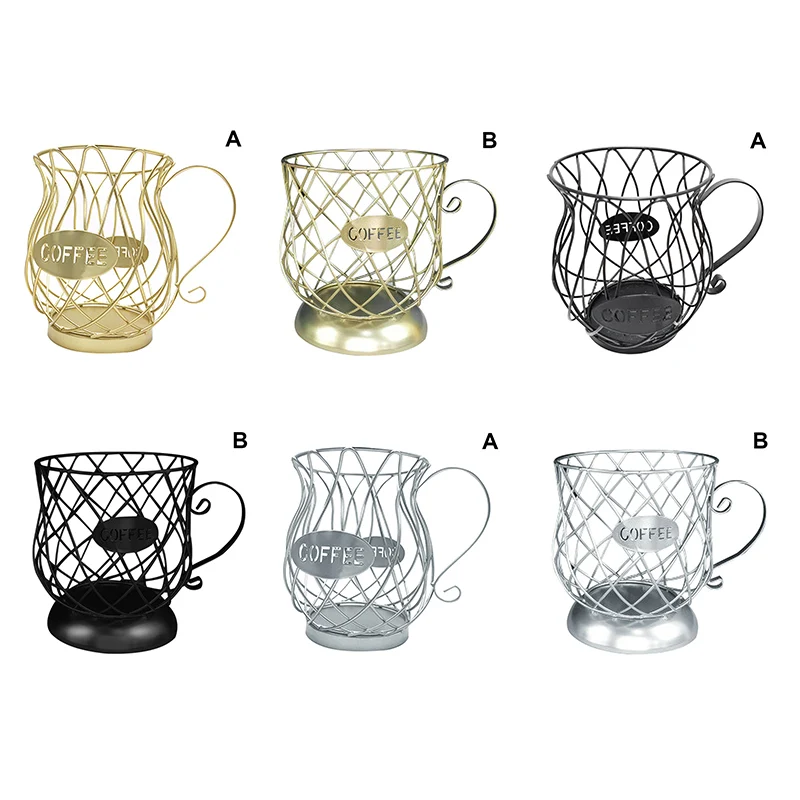 

Multifunctional Storage Rack Mug Cup-Shaped Anti-rust Coffee Pod Holder Storage Rack For Coffee Bar Kitchen D1