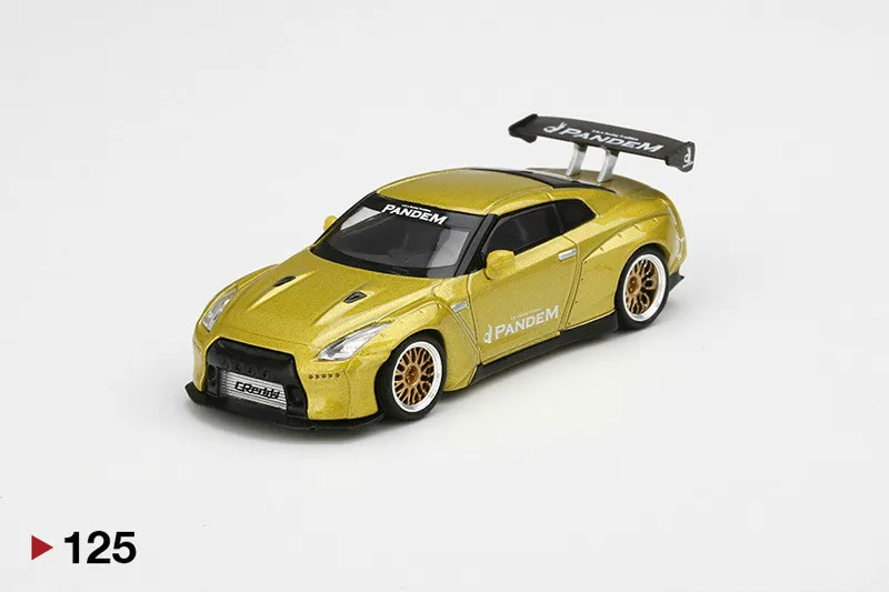 1: 64 Новая модель автомобиля из сплава ракетка кролик PANDEM Skyline R35 задний план