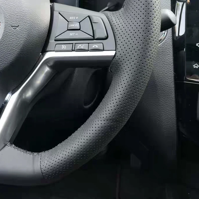 Верхний слой из воловьей кожи ручная работа чехол для руля защита Nissan Kicks X-TRAIL March