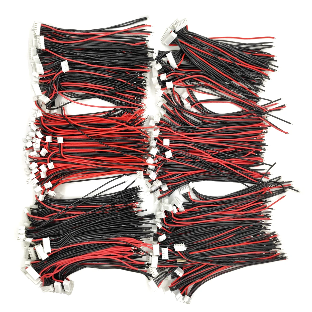 50 шт./лот 1S 2S 3S 4S 5S 6S 7S 15 см 22AWG Lipo Баланс провода удлинитель зарядный кабель