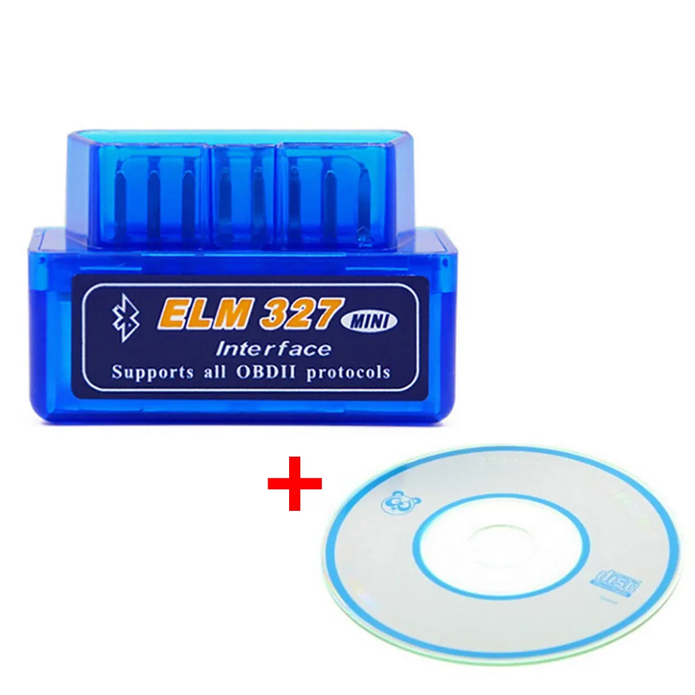 Blue Универсальный elm327 Bluetooth OBDII V2.1 Автомобильный сканер кода адаптер OBD2 диагностический инструмент для Chevrolet Chrysler Ford Dodge - Цвет: Blue