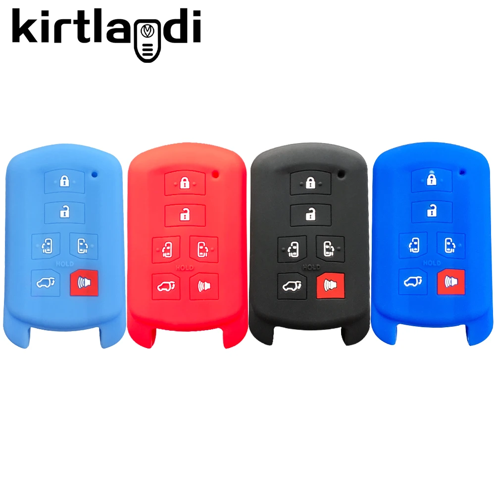 

Силиконовый чехол для ключей, чехол для брелка для Toyota Sienna 2011, 2012, 2013, 2014, 2015, 2016, 2017, 2018, 2019, 2020, Tacoma, чехол для автомобильных ключей