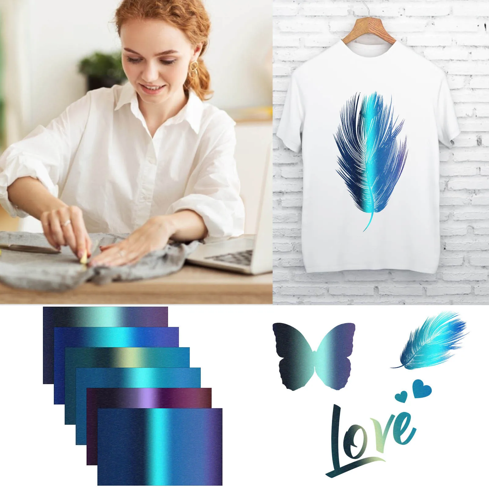 Виниловая Термотрансферная термопленка сделай сам для одежды силуэтная бумага