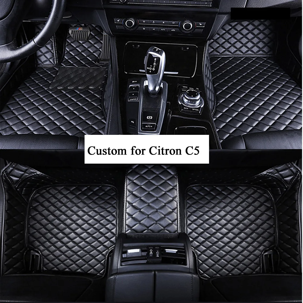 

Car Floor Mats Black/Beige/Red/Brown for Women and Men Artificial Leather Mat for Citron C5 X35