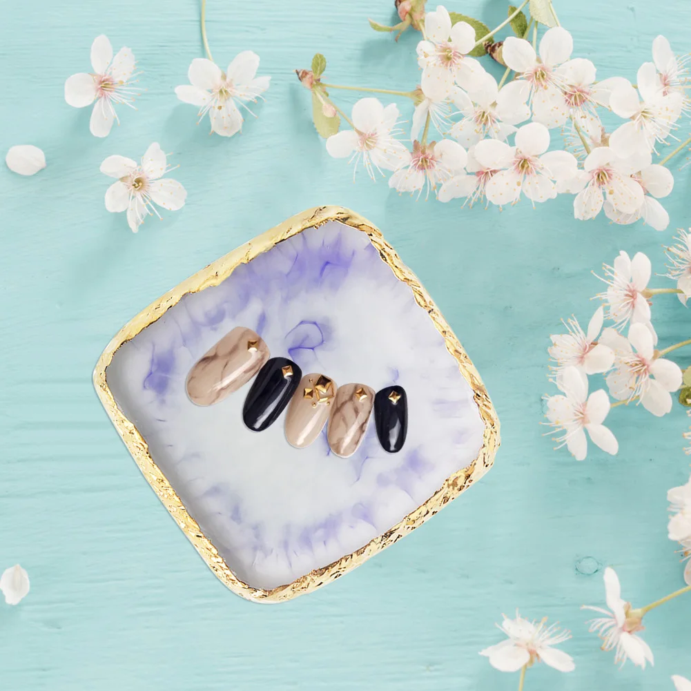 Натуральный камень смола Агат нейл арта Дисплей Демонстрационный стеллаж доска