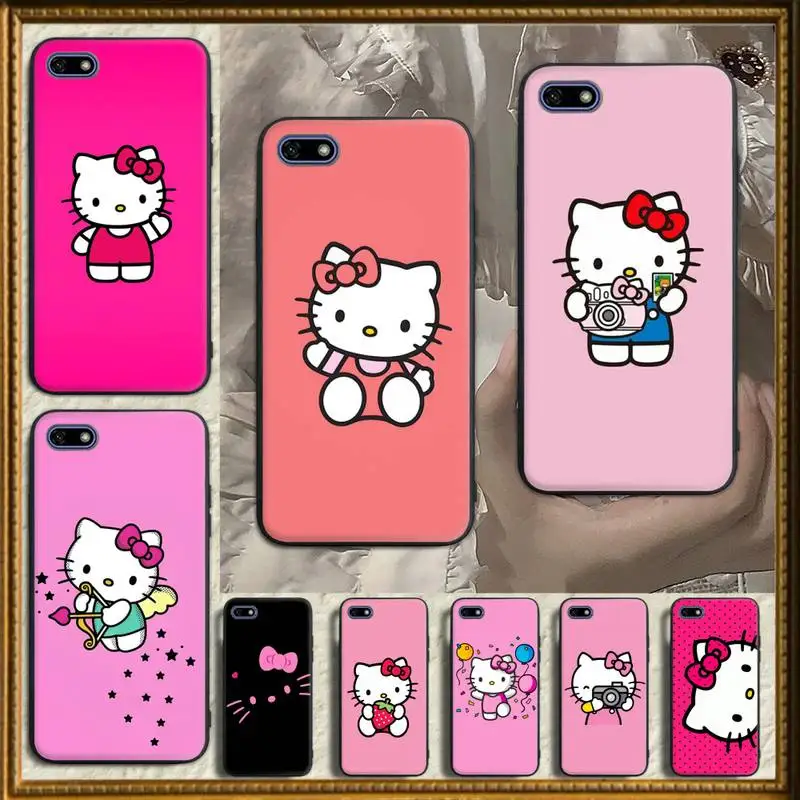 

Cute Hellos Kitties Phone Case for Huawei P40 P30 P20 P10 P9 P8 pro lite Plus P SMART 2019 P9 lite Fundas cover