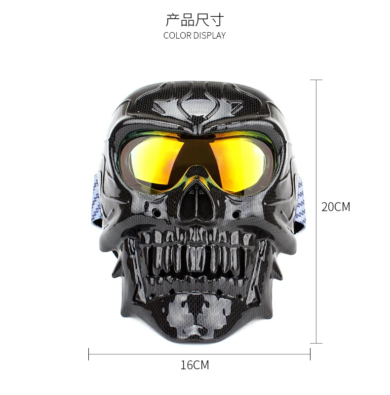 

Cool Motorcycle Goggles Helmet Mask Outdoor Riding Motocross Skulls Windproof Wind Glasses Sandproof Goggle Kinight Equipment
