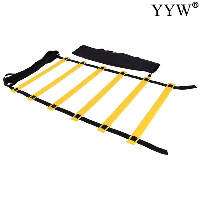 

Нейлоновый ремень для тренировок Rung 6-12, скорость ловкость, мощная лестница, для футбола, фитнеса, упражнений, Футбольная скоростная лестниц...