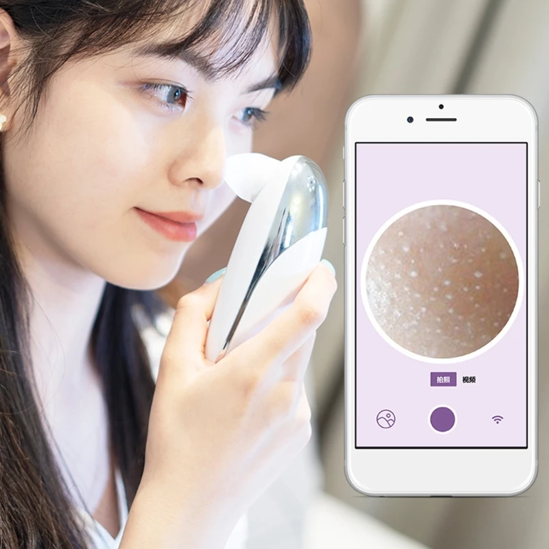 

Handheld Electric Visual Blackhead Apparatus WiFi Camera Vacuum Suction 3 Level Rechargeable Removal Acne