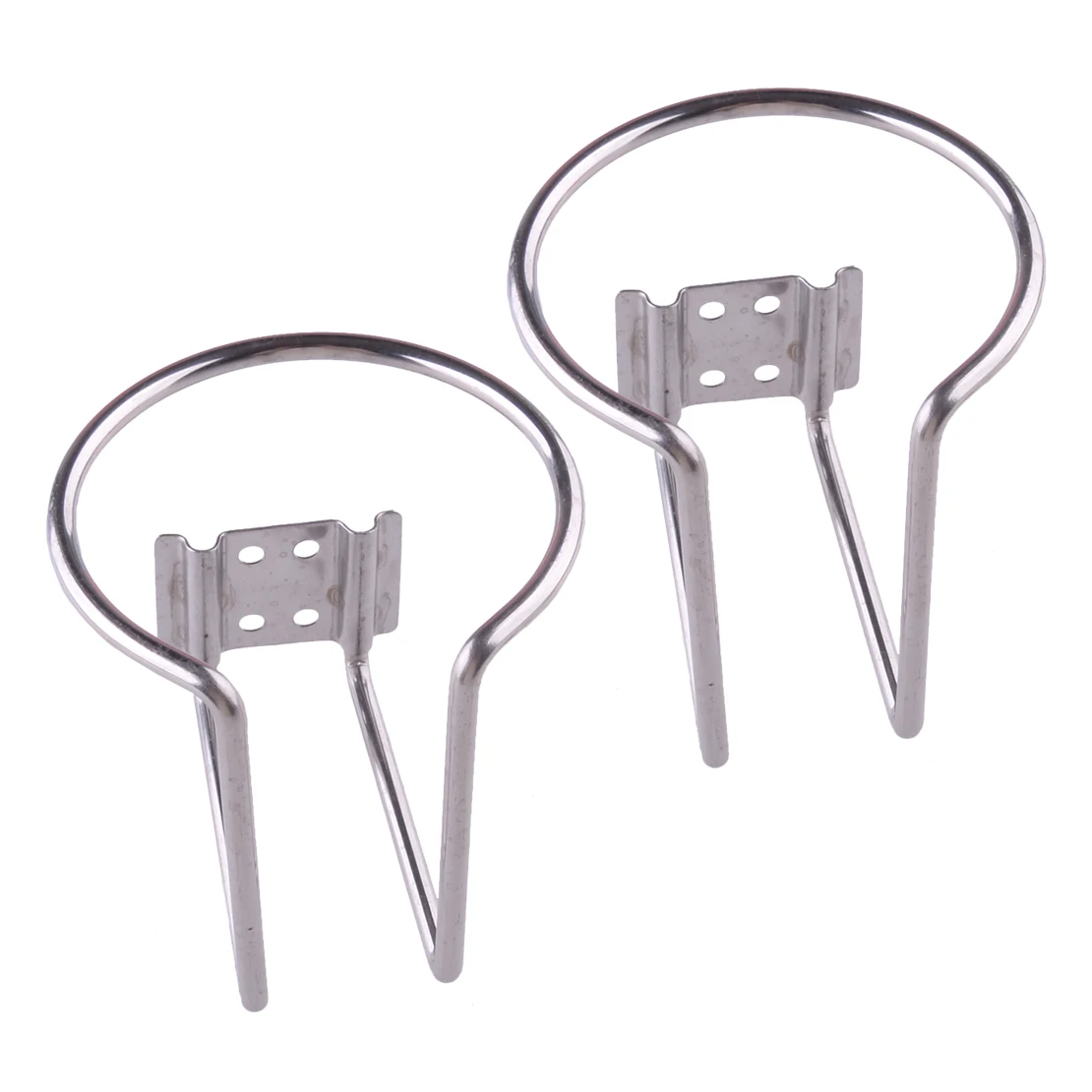 

beler 2Pcs Universal Durable Ring Cup Drink Holder for Boat Yacht Marine Camper Truck Stainless Steel
