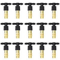 15 250pcs adjustable copper misting nozzle w 47mm plastic tee connector brass watering irrigation sprinkler cooling nozzle