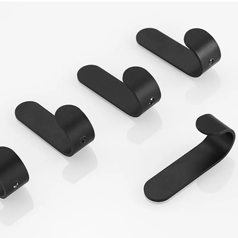 Крючок для полотенец 1/2/5 шт. матовый черный/белый | Обустройство дома