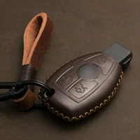 1 pcs genuine leather car key case key cover for benz w203 w204 w210 w211 a b c e s class sl gle glc glk gla gls cls clk cla slk