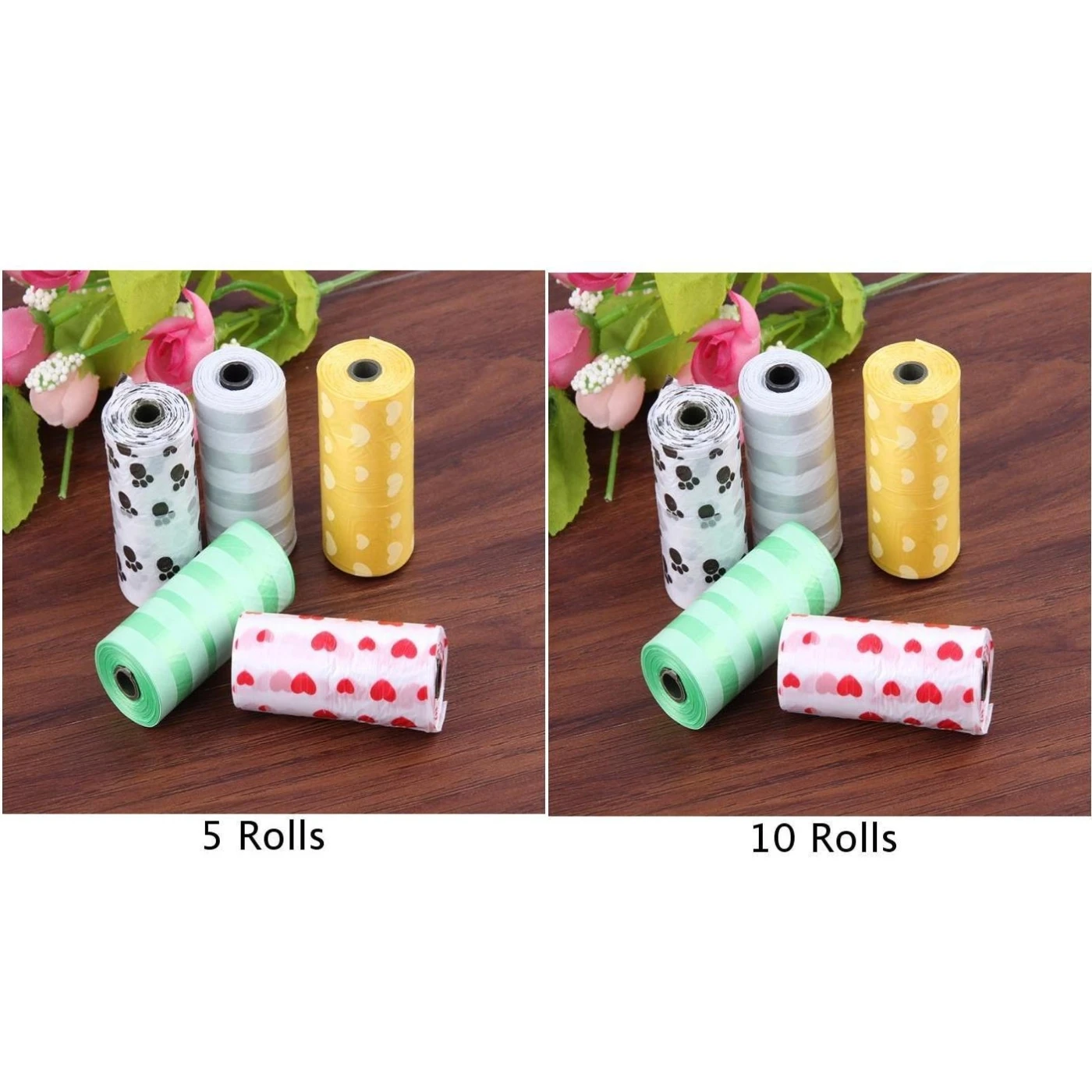 5/10 Rolls Pet Dog Waste Clean Poop Bags Pick Up Supplies Set | Дом и сад