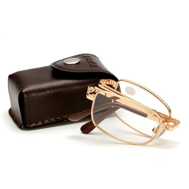 Складные очки для чтения мужские и женские пресбиопии металлические ретро с