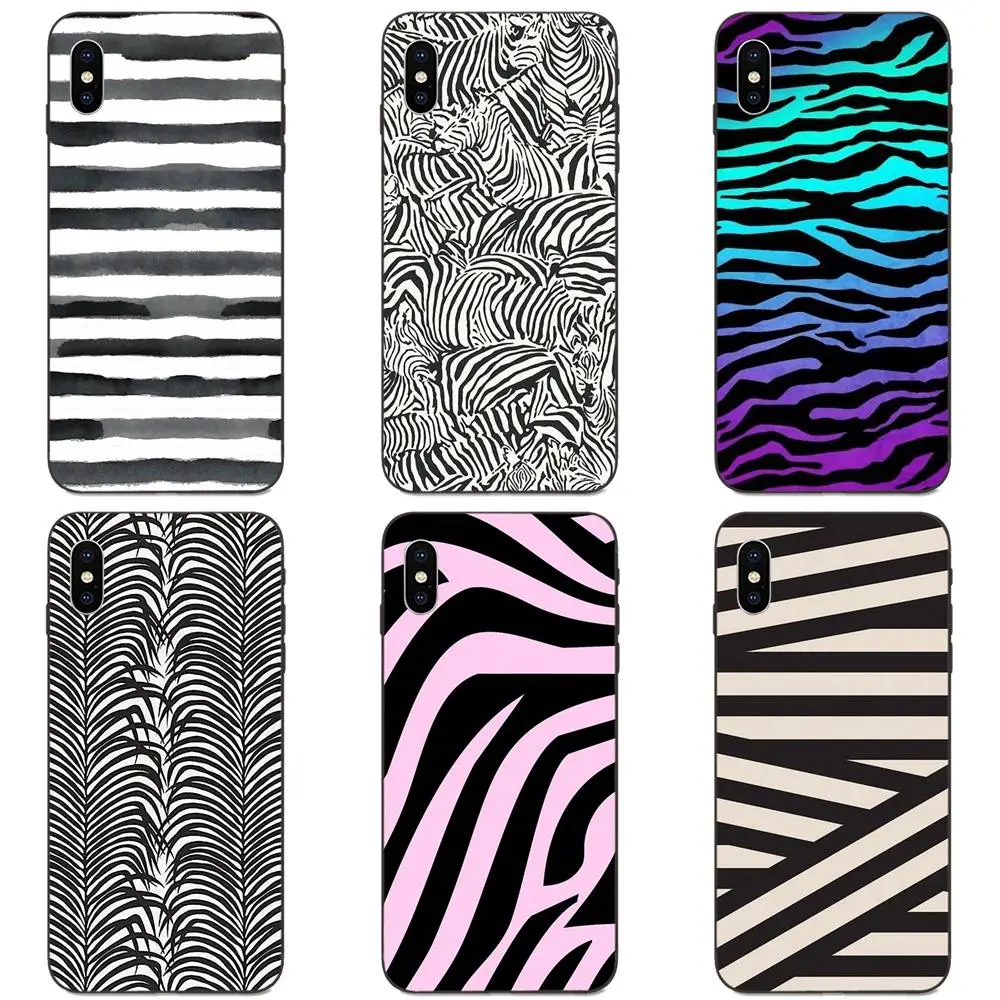 Цветные неоновые обои “Зебра” TPU чехол Накладка для Galaxy A10S A20S A2 Core A30S A40S A50S A70S A90 5G