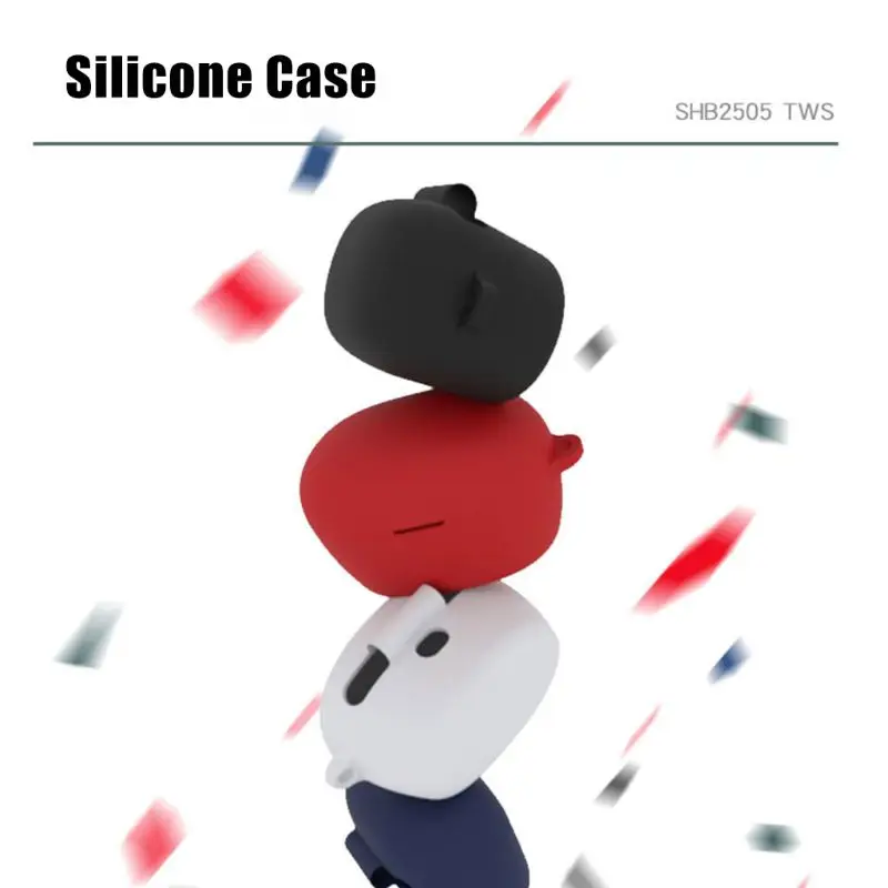 

1 Pc Anti-scratch Protective Cover Silicone Case Protector for Philips SHB2505 Wireless Earbuds Earphones Charging Box