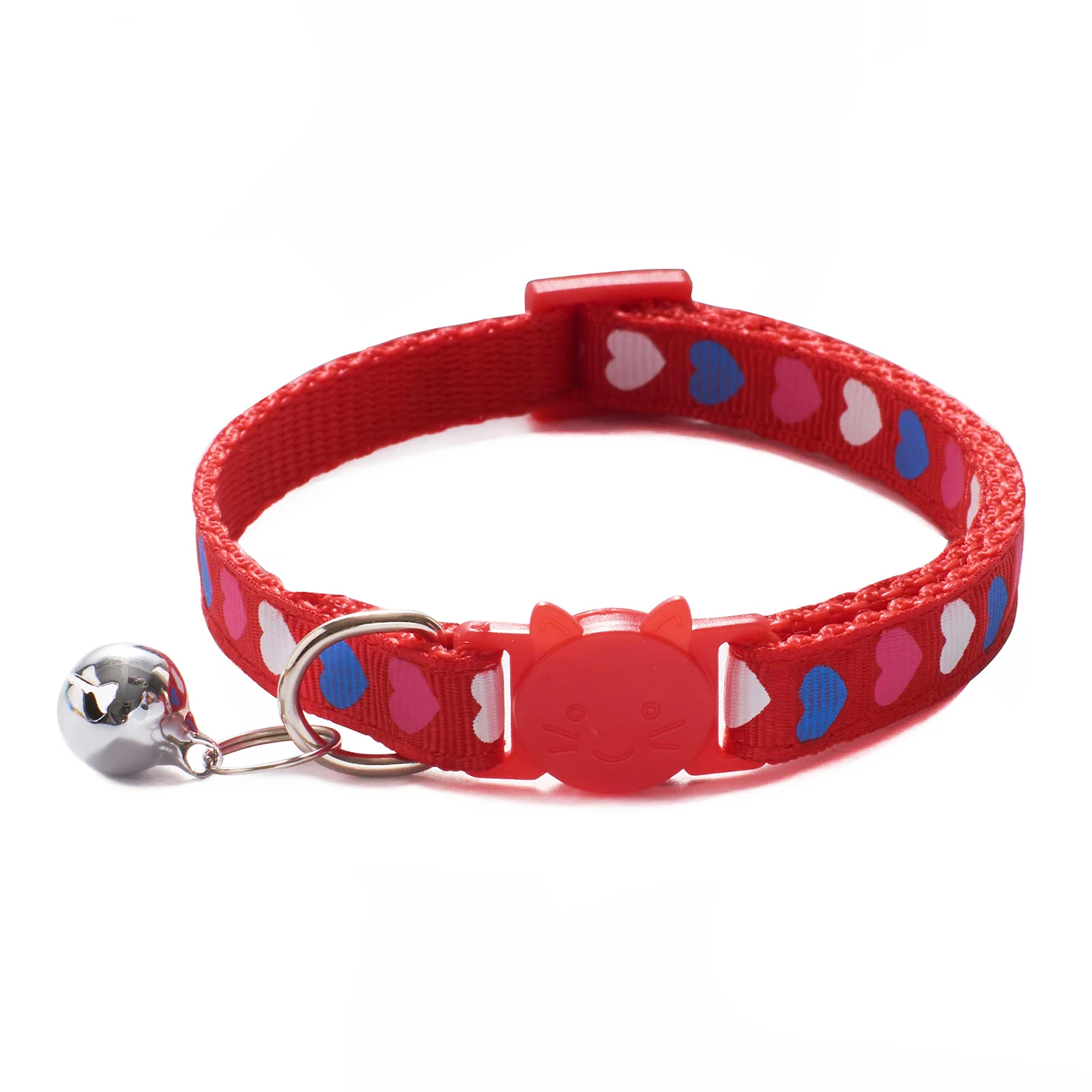 Ошейник для кошек с мультяшным принтом сердец ожерелье милых и маленьких собак