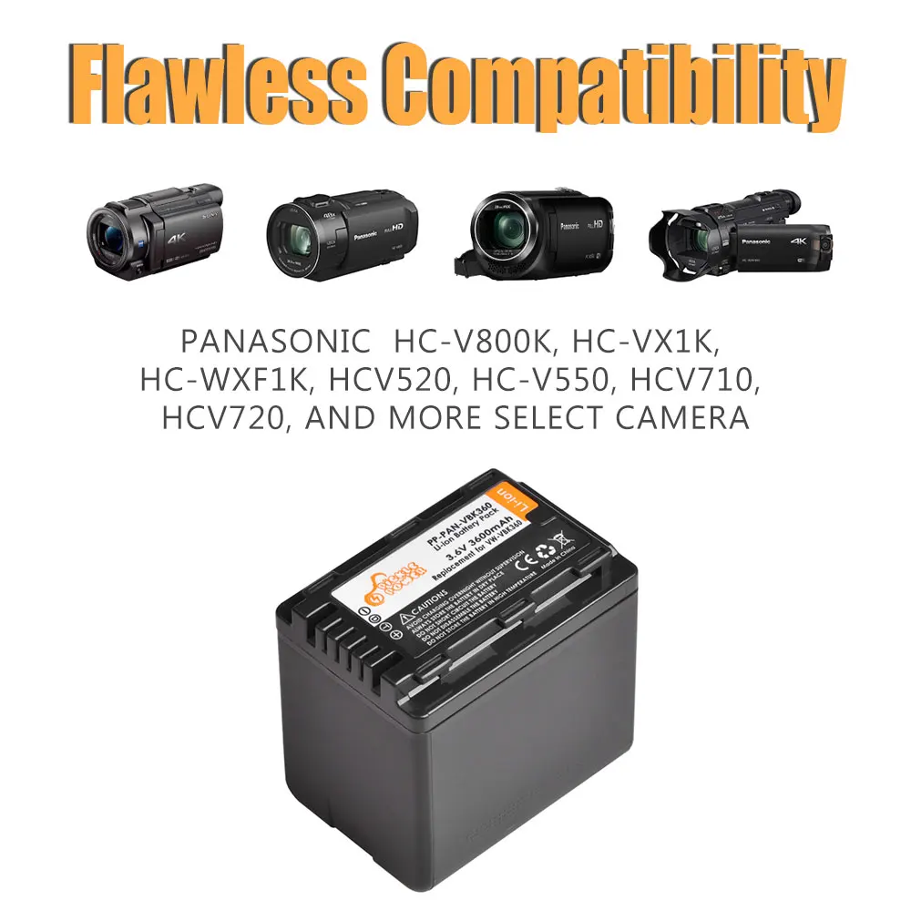 Аккумуляторная батарея 1950 мАч 2 шт. + двойное зарядное устройство USB для Panasonic VW VBT190