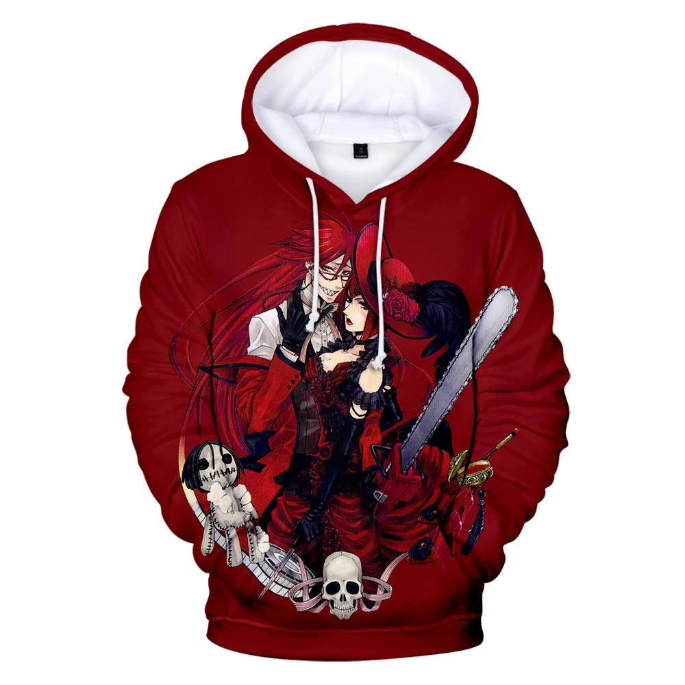 

Black Butler 3d printed Hoodies Boys/Girls Harajuku Pullover Hooded Streetwear Coats Clothing Sweatshirts