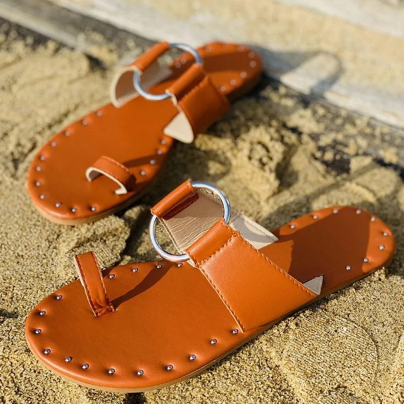 

2021Fashion Women's Slippers Wedge Slides Female Sandals Thumb Ring Shoes Women Beach Flip Flops Woman Sandals Lady Casual Shoes