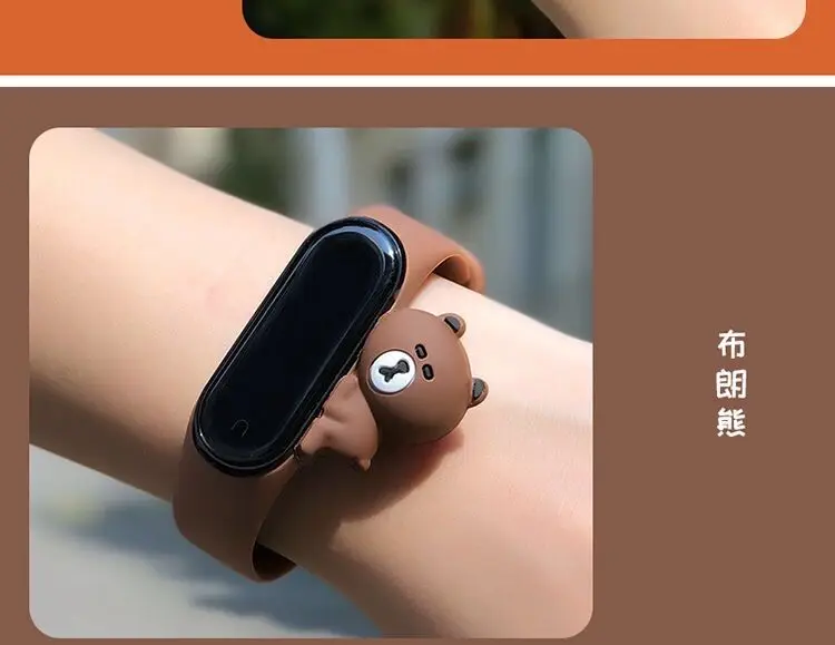 Милый mi band 4 ремешок сменный силиконовый mi 4 band ремни игрушка my band 3 ремешок для xiaomi mi band 3/4 аксессуары для браслетов