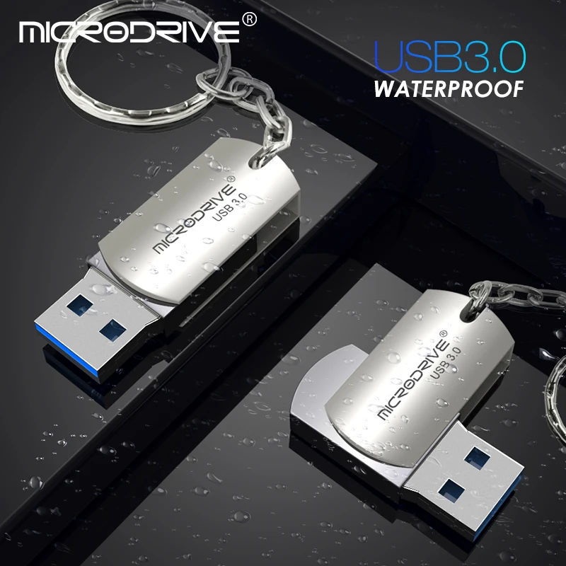 Вращающийся металлический usb3.0 флеш накопитель флэш 64 ГБ 32 оперативной памяти 16