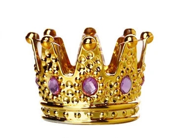Gold(Purple Diamond) Многофункциональная Хрустальная пепельница в форме короны пепельница для сигарет Пепельница для сигар - Цвет: Gold(Purple Diamond)