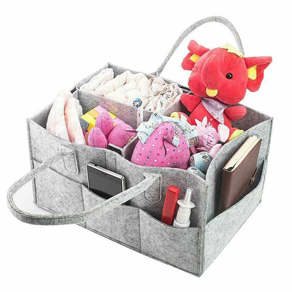 

Baby Diaper Organizer Kids Portable Multifunctional Holder Bag Baby Stroller Bag Baby Compartment Folding Storage Basket