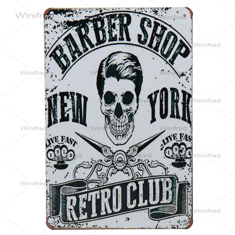 

Vintage Haircut Metal Tin Signs Poster Bar Pub Retro Plaque Iron Plates Wall Art Decor For Barber Shop Decoration Home Decor